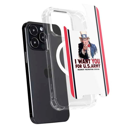 Uncle Sam Vintage War Poster iPhone 16 Pro MagSafe Case
